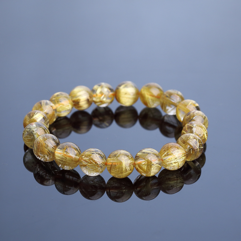 钛金发晶手串-红掌柜