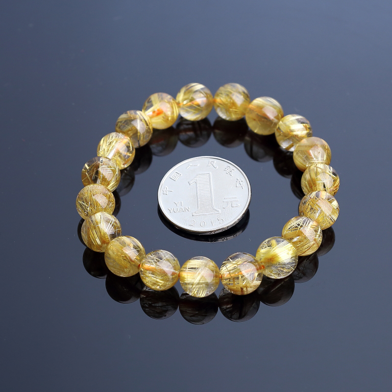 巴西钛金发晶手串-红掌柜