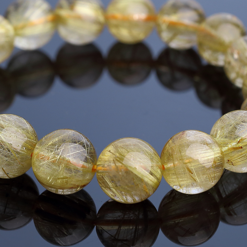 天然钛金发晶手串-红掌柜