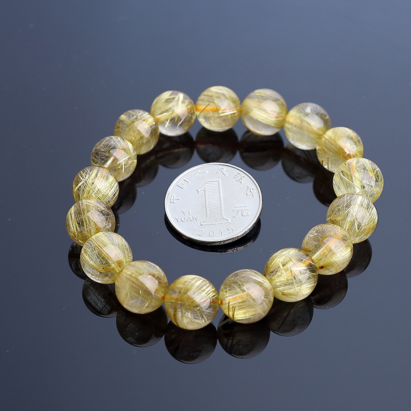 巴西钛金发晶手串-红掌柜