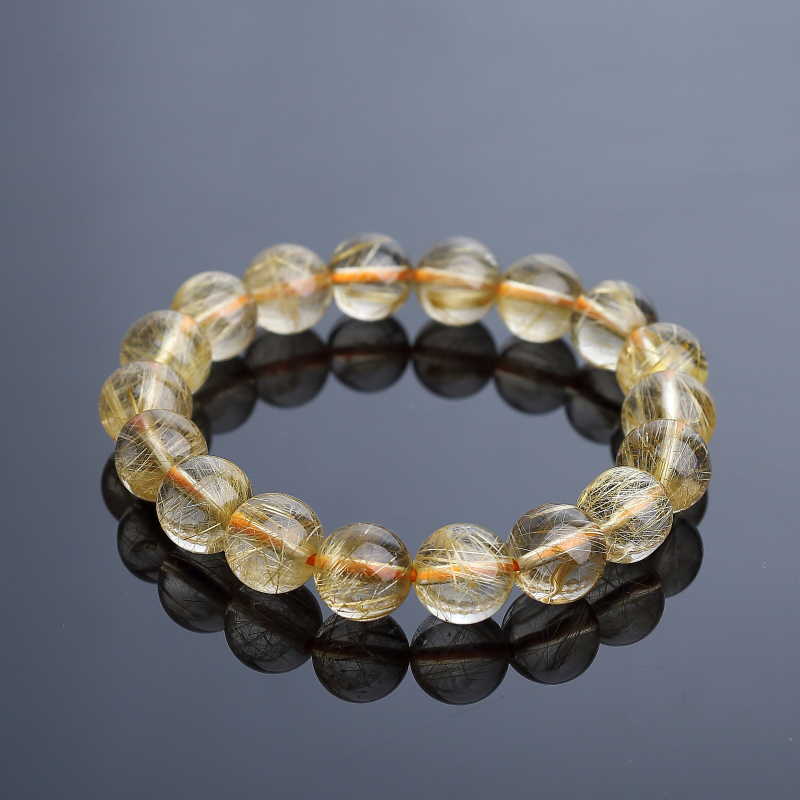 钛金发晶手串-红掌柜