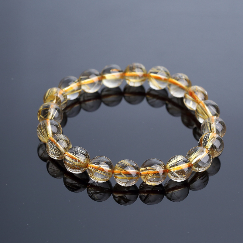 钛金发晶手串-红掌柜