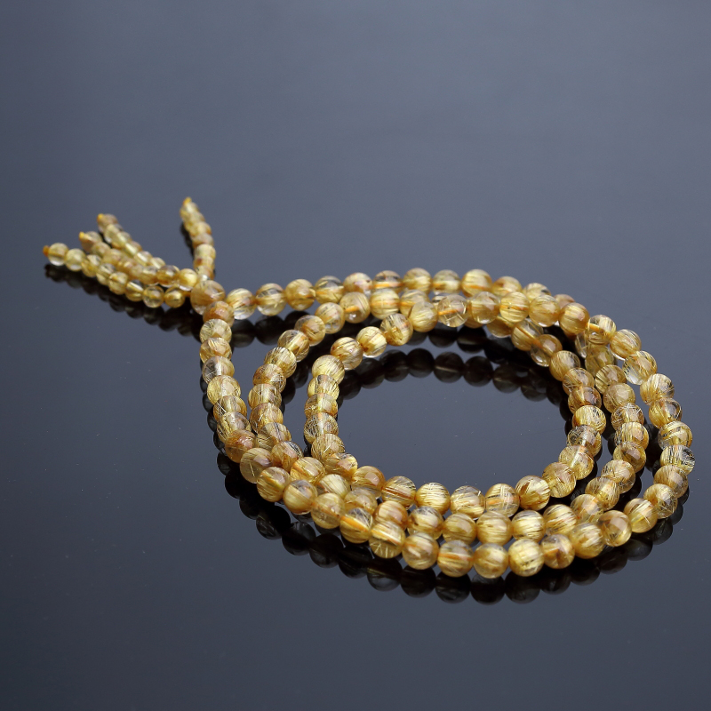 钛金发晶佛珠-红掌柜