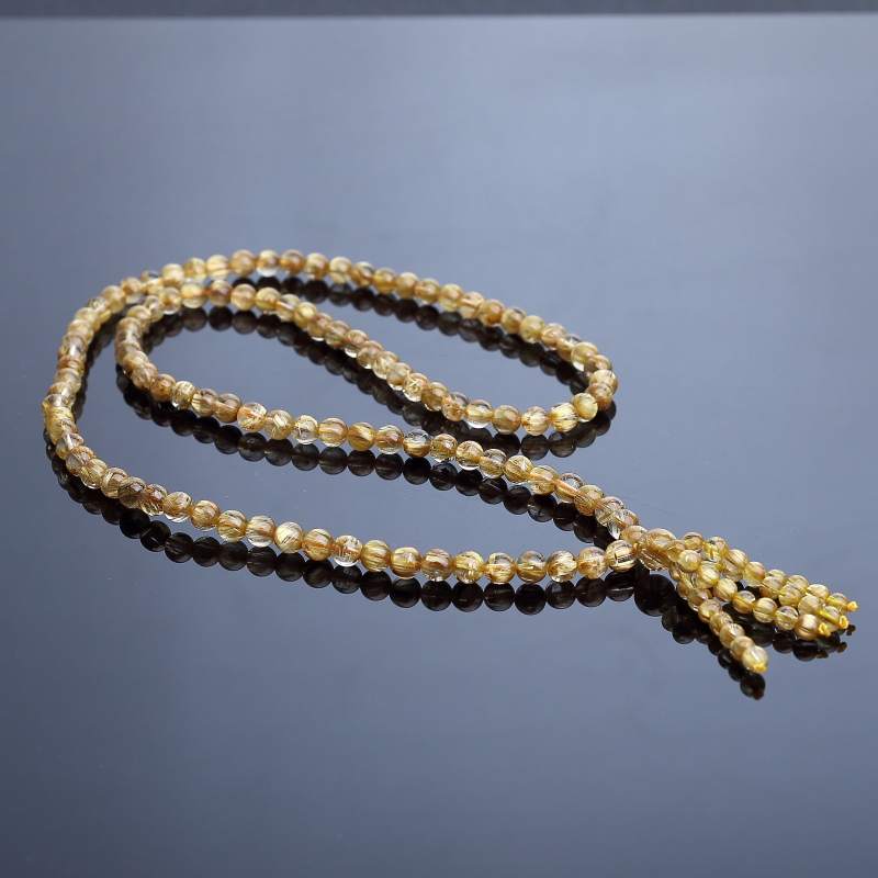 7mm发晶佛珠-红掌柜