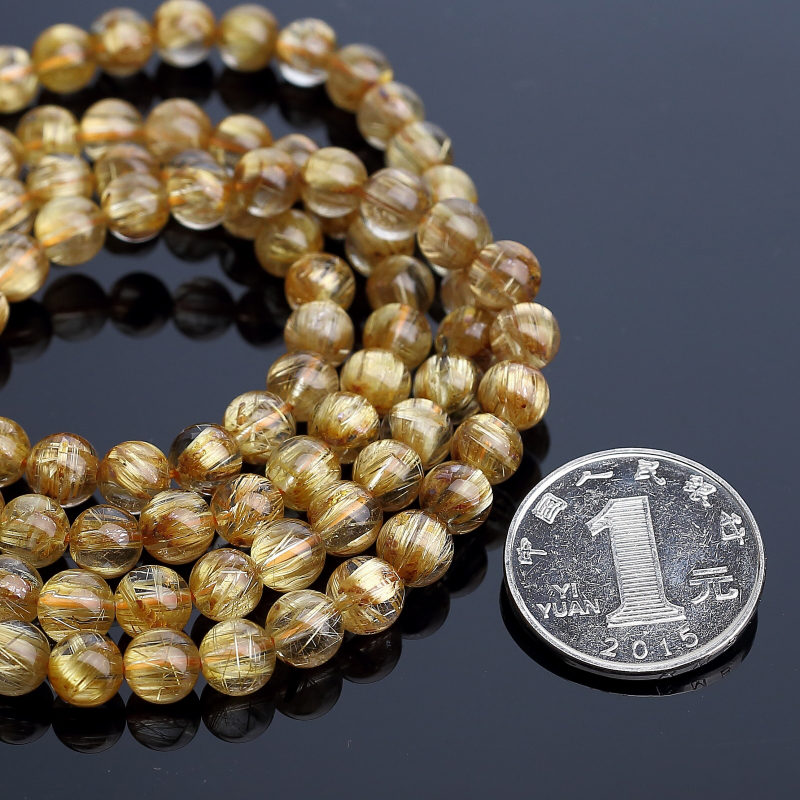 巴西发晶佛珠-红掌柜