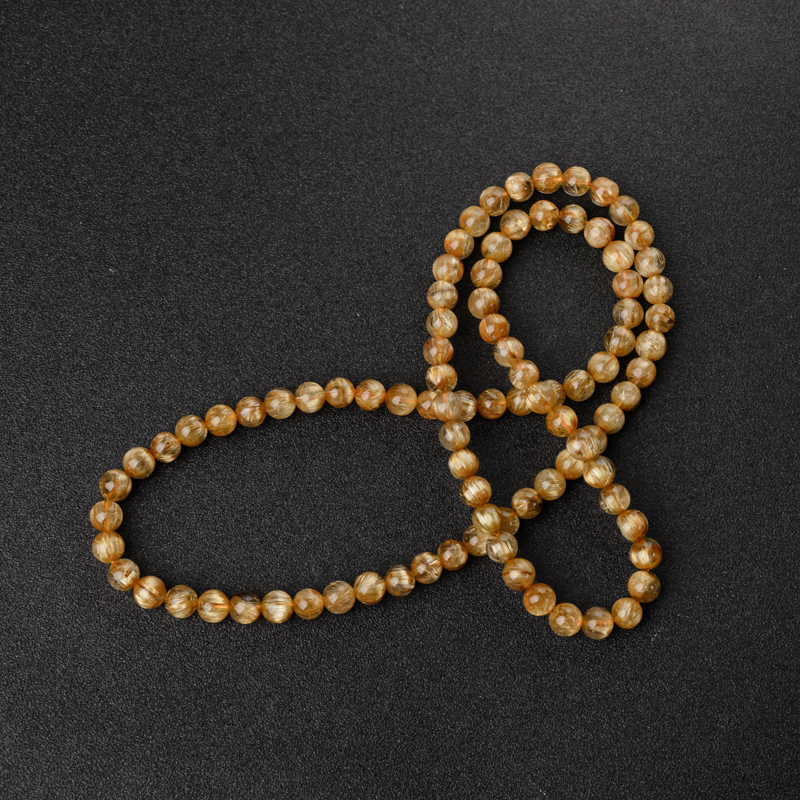 6.5mm发晶手串-红掌柜