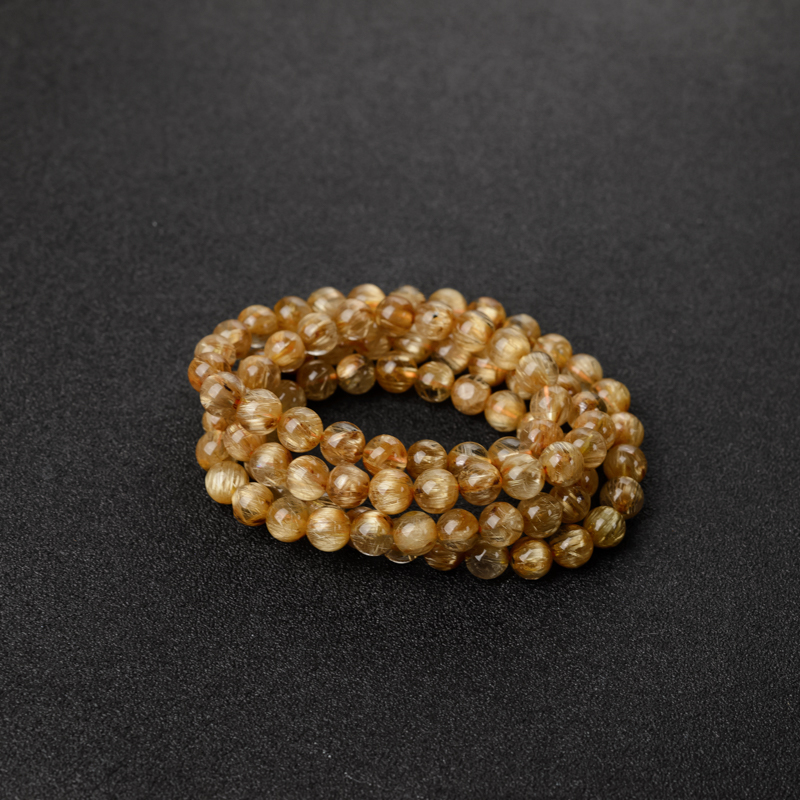 钛金发晶手串-红掌柜