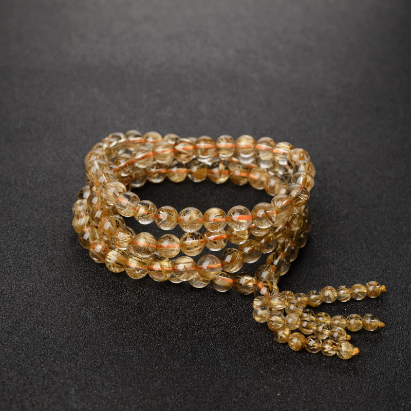 钛金发晶佛珠-红掌柜