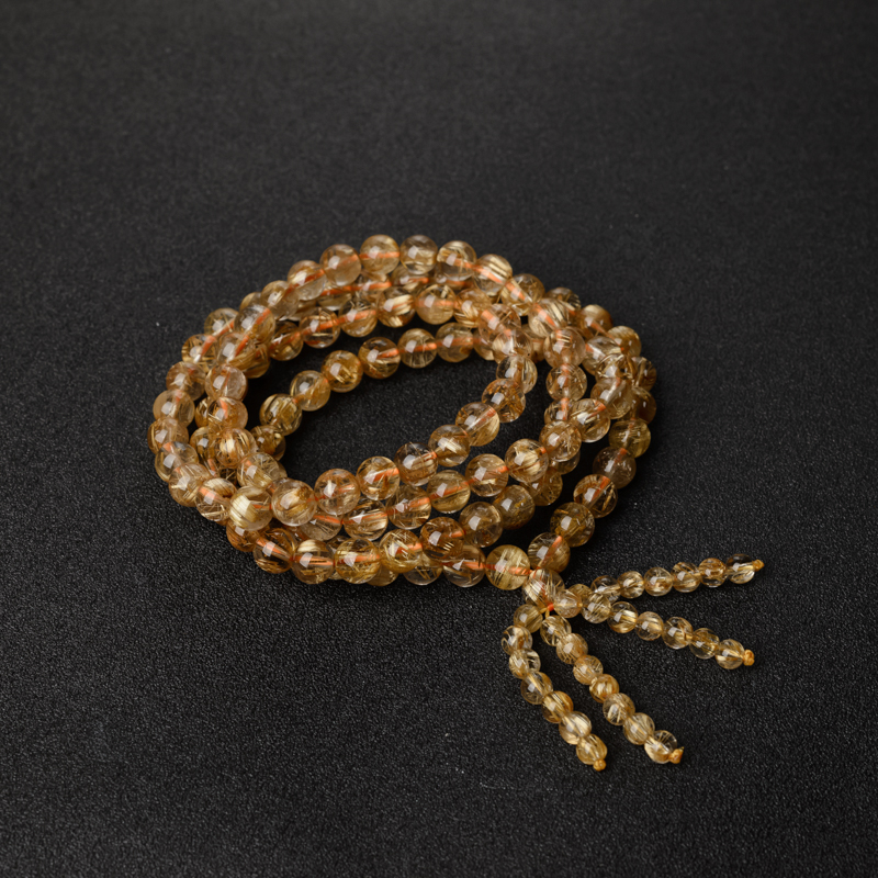 钛金发晶佛珠-红掌柜