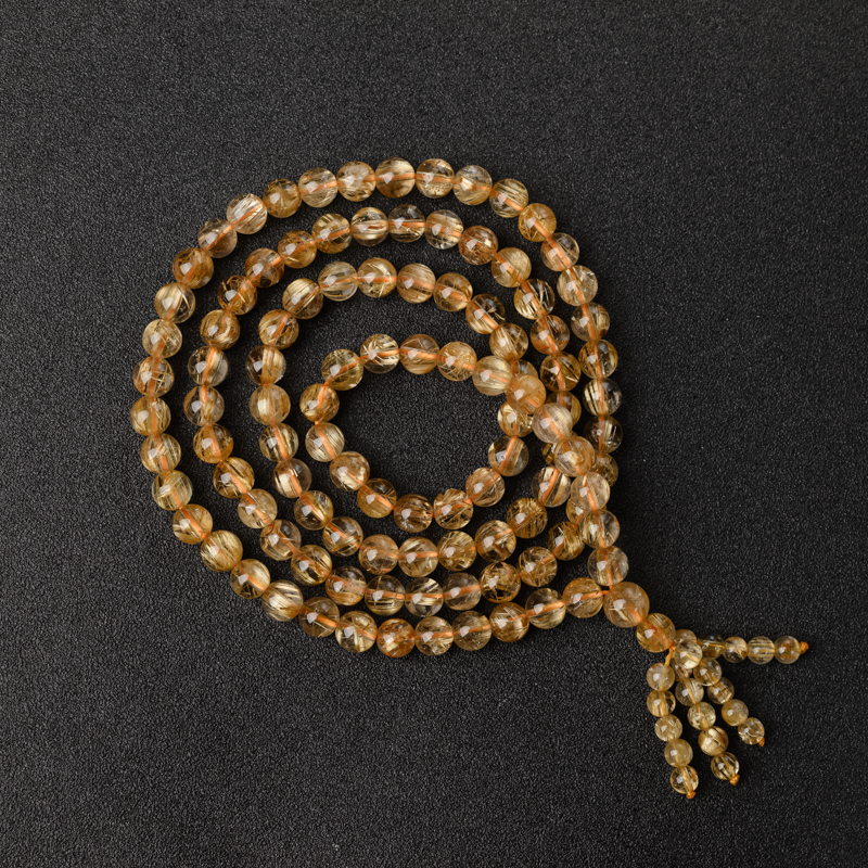 发晶佛珠-红掌柜