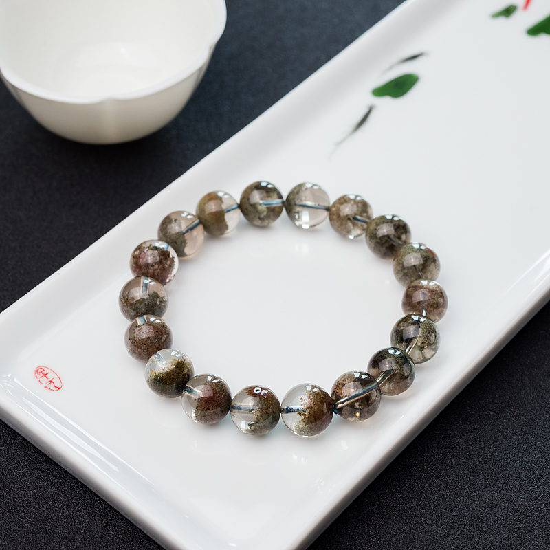 12.5mm绿幽灵单圈手串-红掌柜