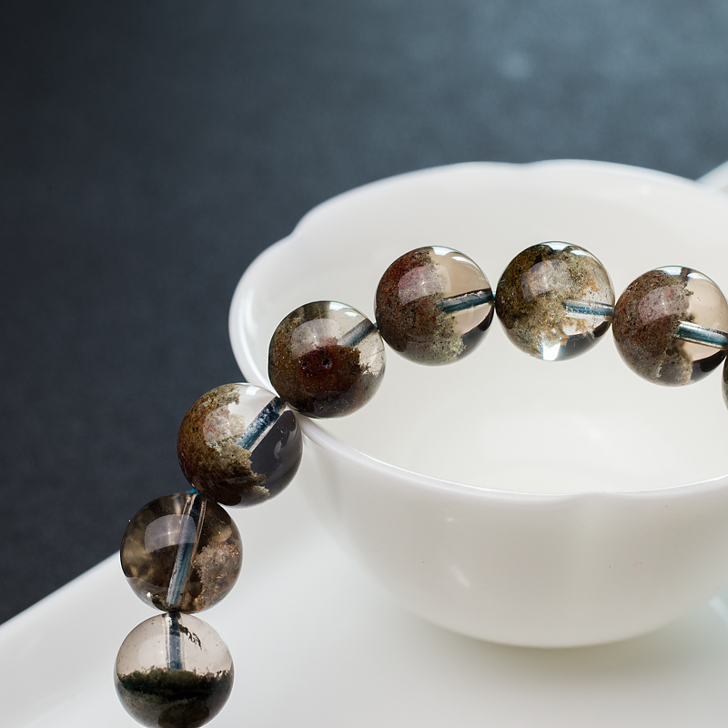 天然绿幽灵手串-红掌柜