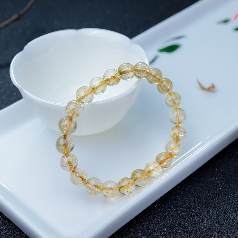 金发晶单圈手串-红掌柜