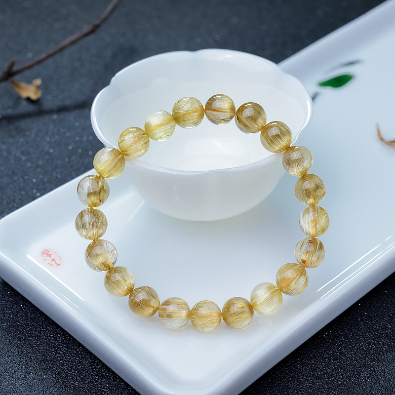 猫眼钛晶手串-红掌柜