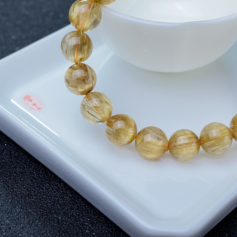 天然猫眼钛晶手串-红掌柜