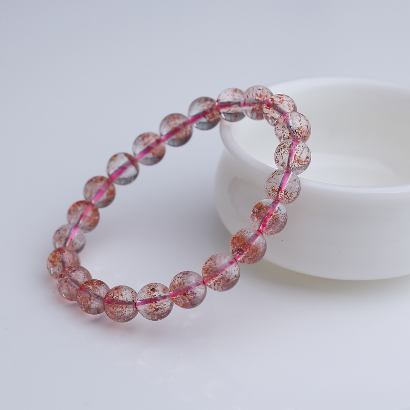 马达加斯加金草莓晶手串-红掌柜