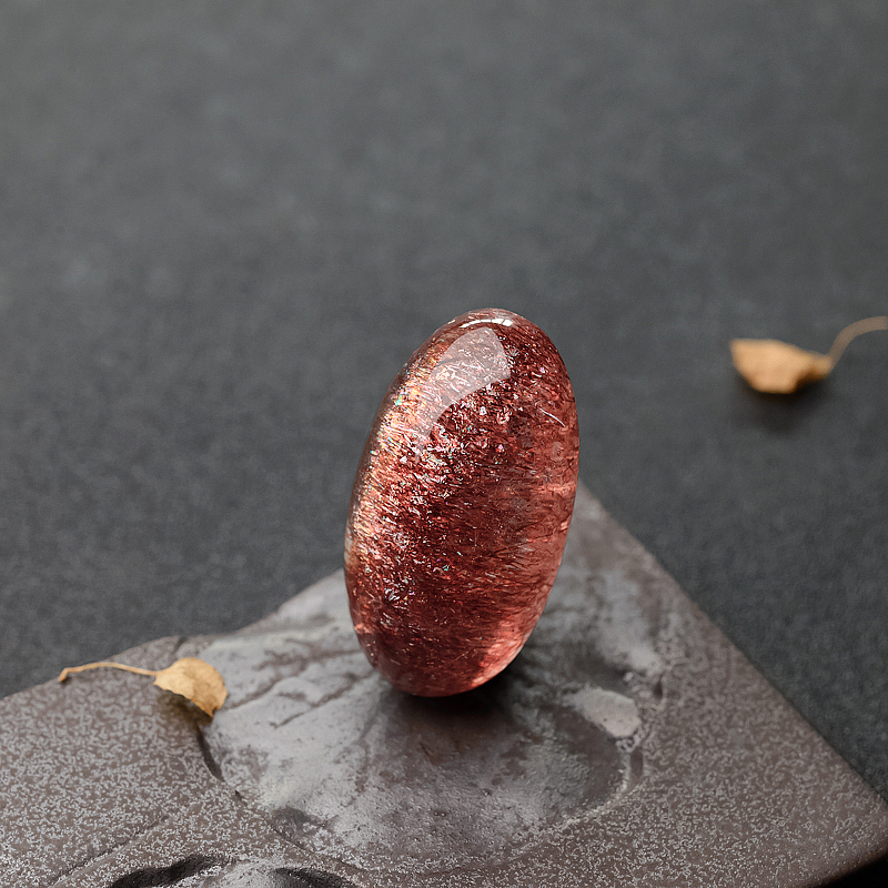 天然金草莓晶吊坠-红掌柜