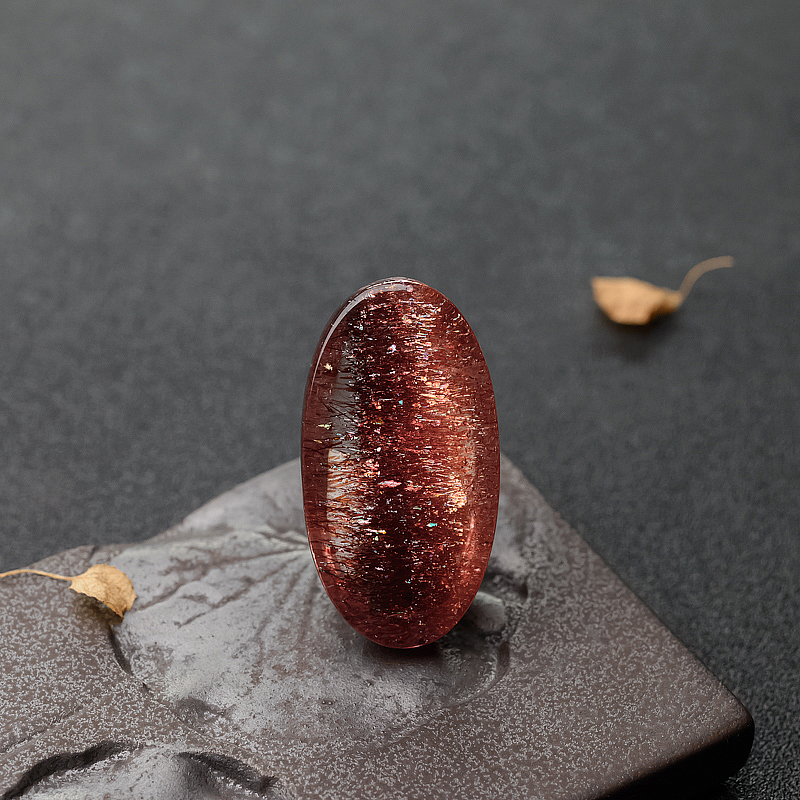 马达加斯加天然草莓晶吊坠-红掌柜