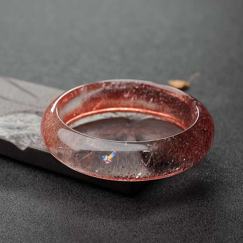 金草莓晶平安镯-红掌柜