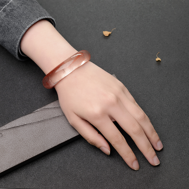 草莓晶平安镯-红掌柜