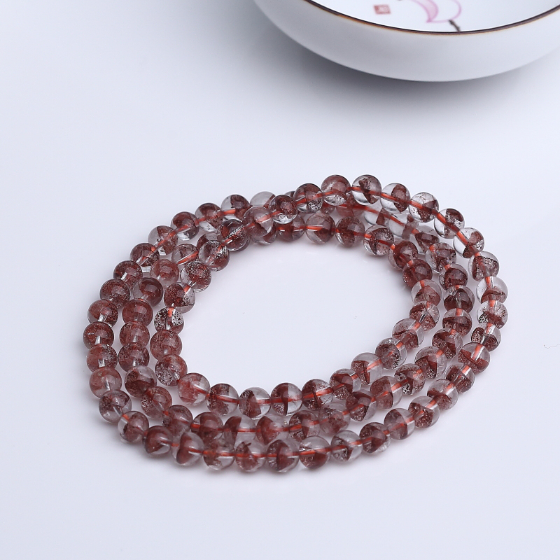 巴西金字塔红幽灵多圈手串-红掌柜