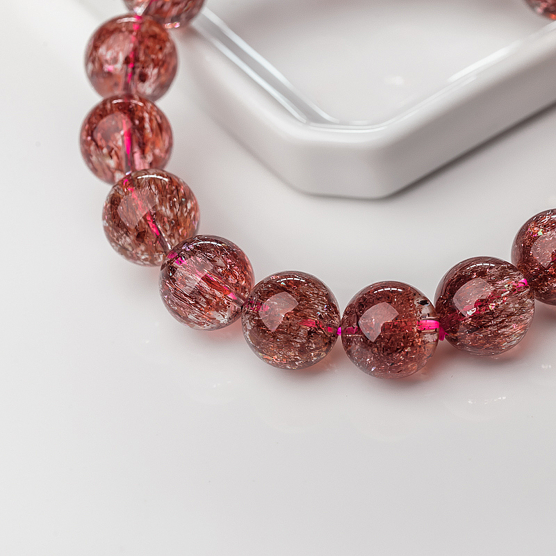 金草莓晶手串-红掌柜