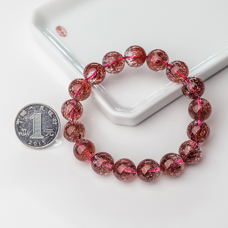 草莓晶手串-红掌柜