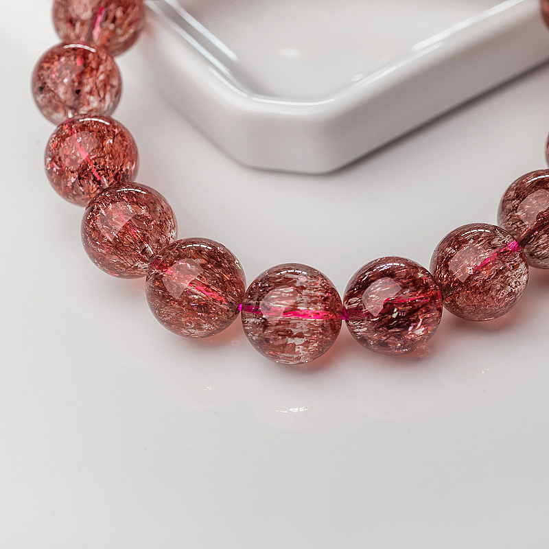 金草莓晶手串-红掌柜