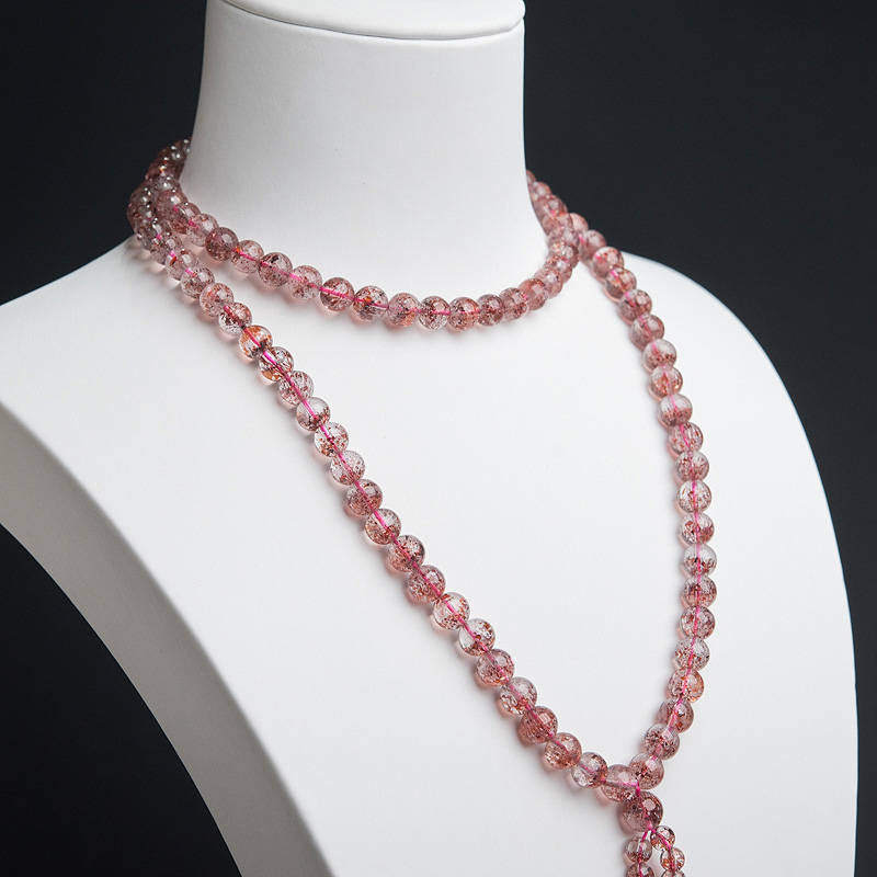 金草莓晶佛珠-红掌柜