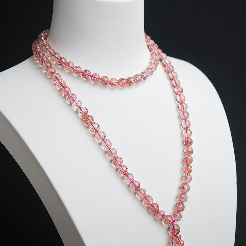 6.5mm金草莓晶佛珠-红掌柜