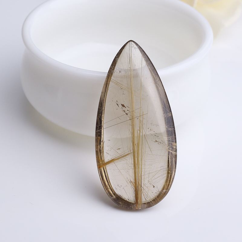 巴西天然水晶水滴吊坠-红掌柜