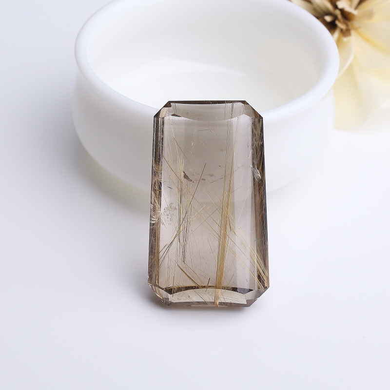 巴西天然金发晶水晶吊坠-红掌柜