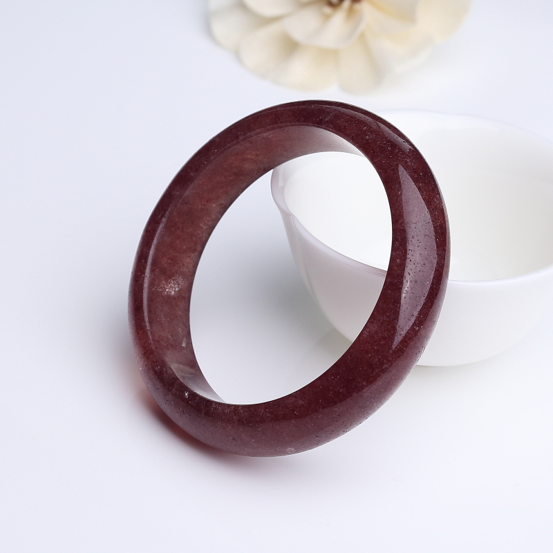 草莓晶平安镯-红掌柜