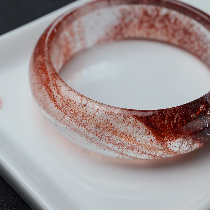 草莓晶平安镯-红掌柜