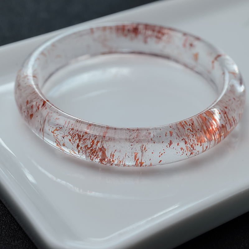 马达加斯加金草莓晶平安镯-红掌柜