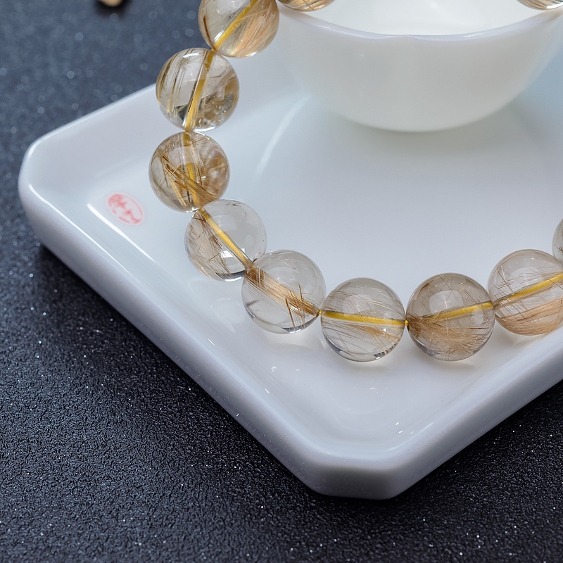 巴西钛晶手串-红掌柜