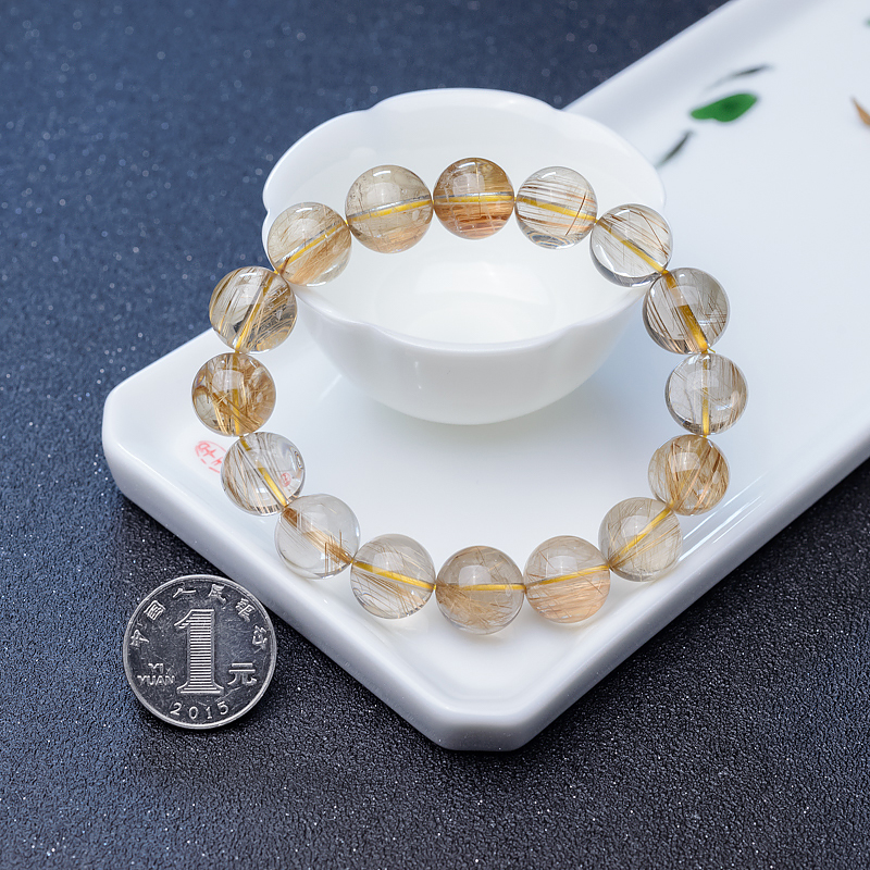 天然钛晶手串-红掌柜