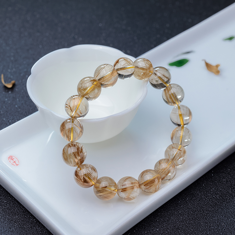 13mm钛晶手串-红掌柜