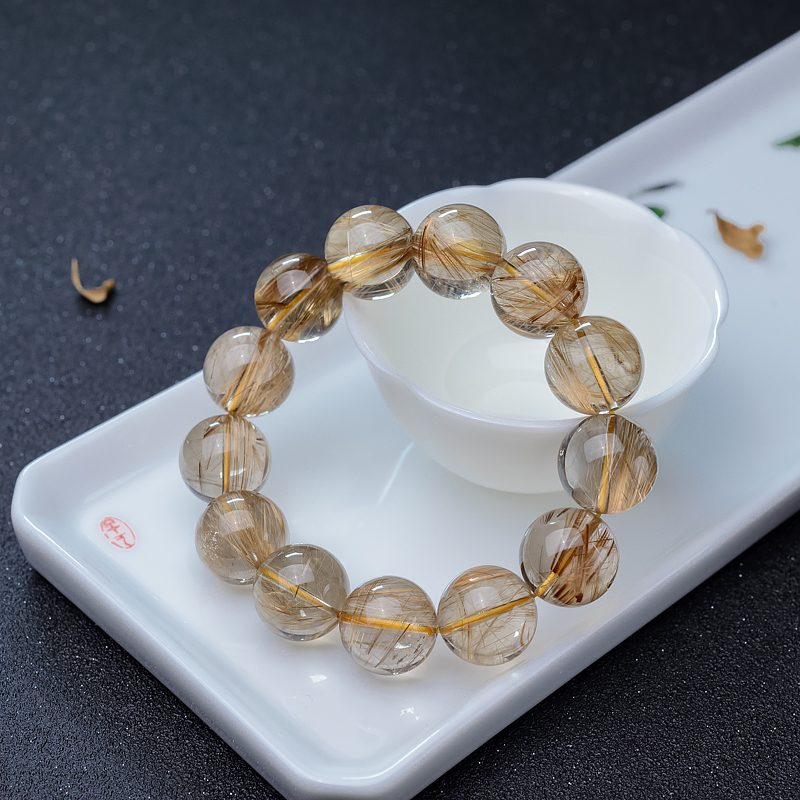 17mm钛晶手串-红掌柜