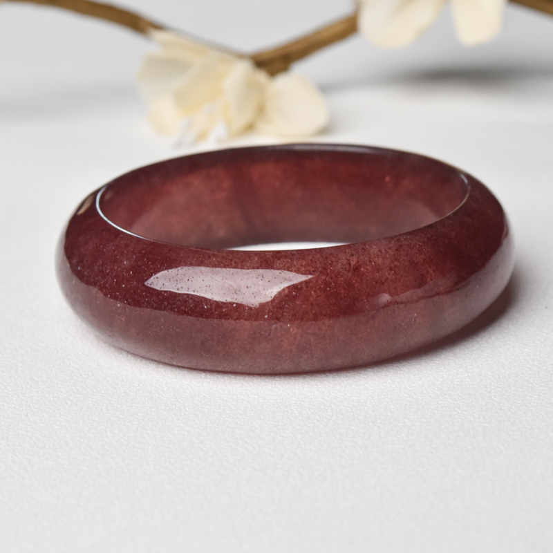 巴西草莓晶平安镯 -红掌柜