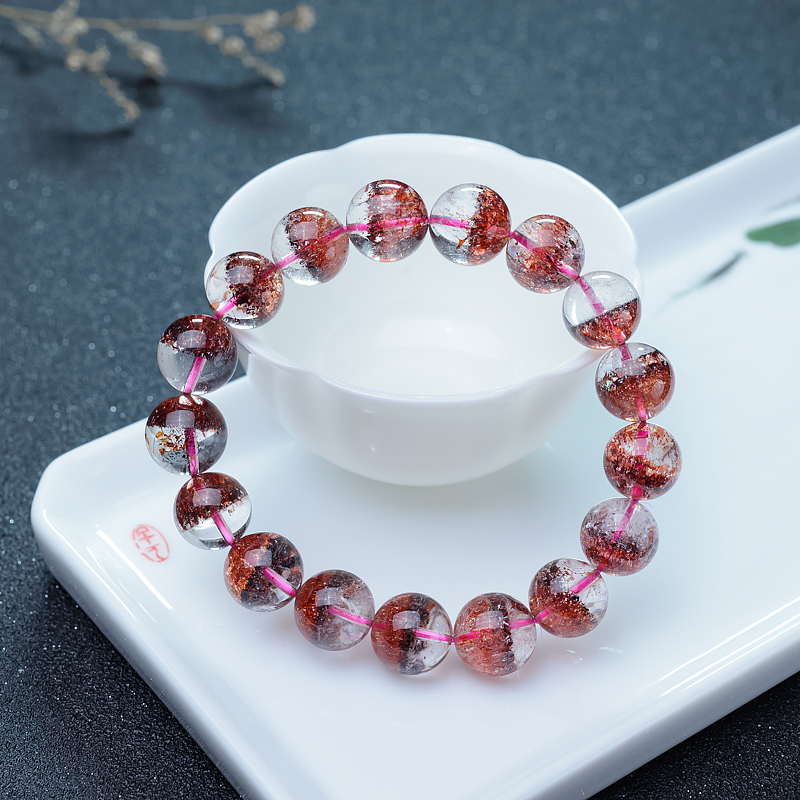 草莓晶单圈手串-红掌柜