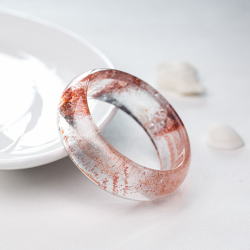 马达加斯加金草莓晶平安镯-红掌柜