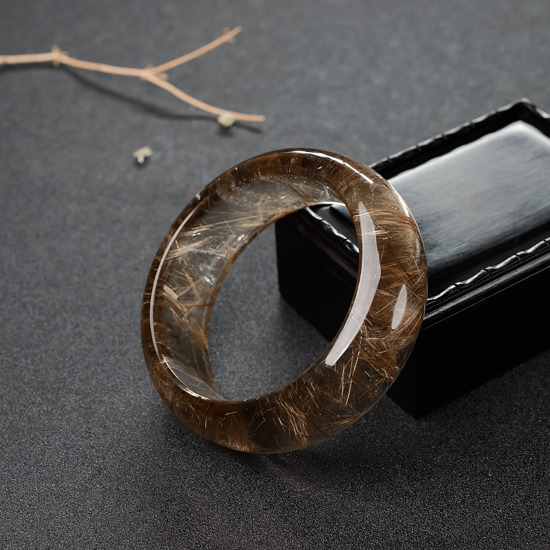 58.5mm金发晶平安镯-红掌柜