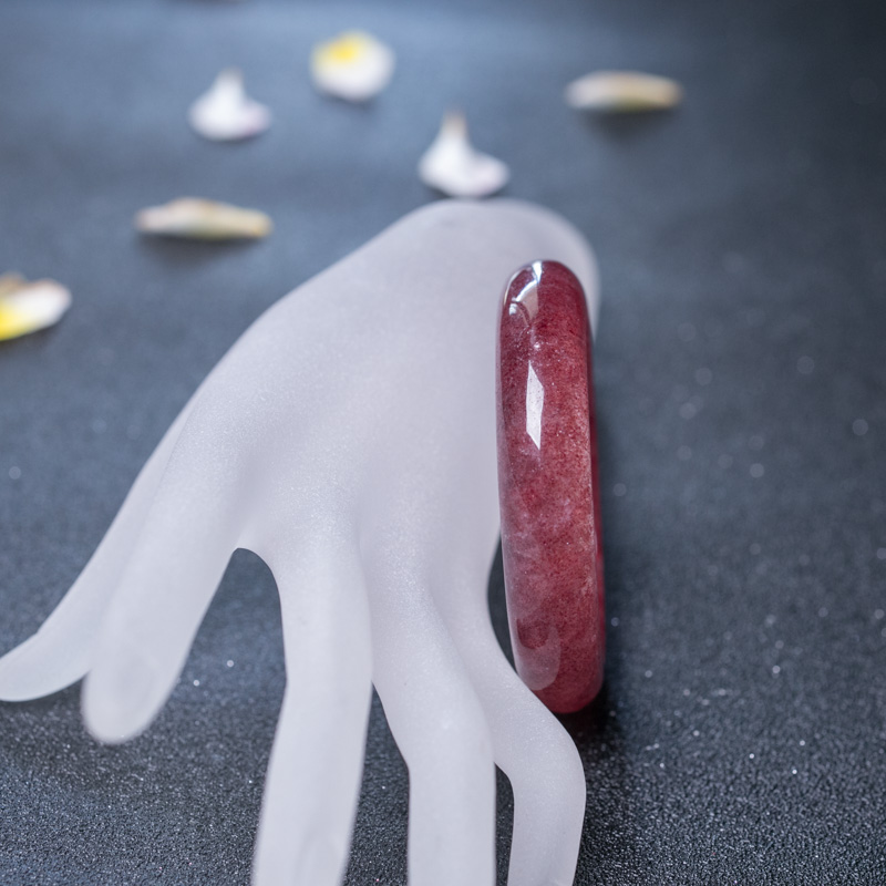 草莓晶平安镯-红掌柜