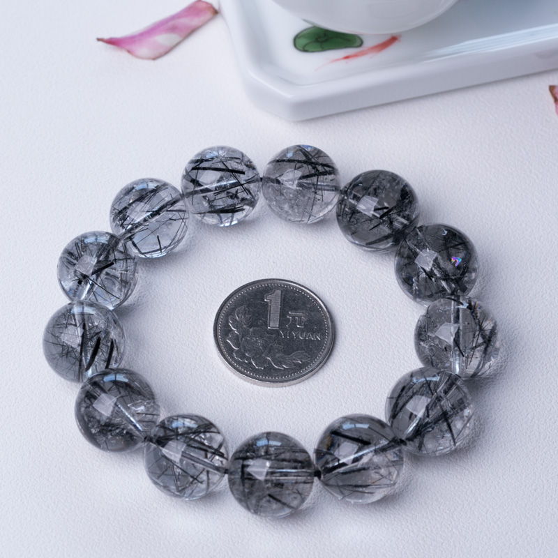 巴西黑发晶手串-红掌柜