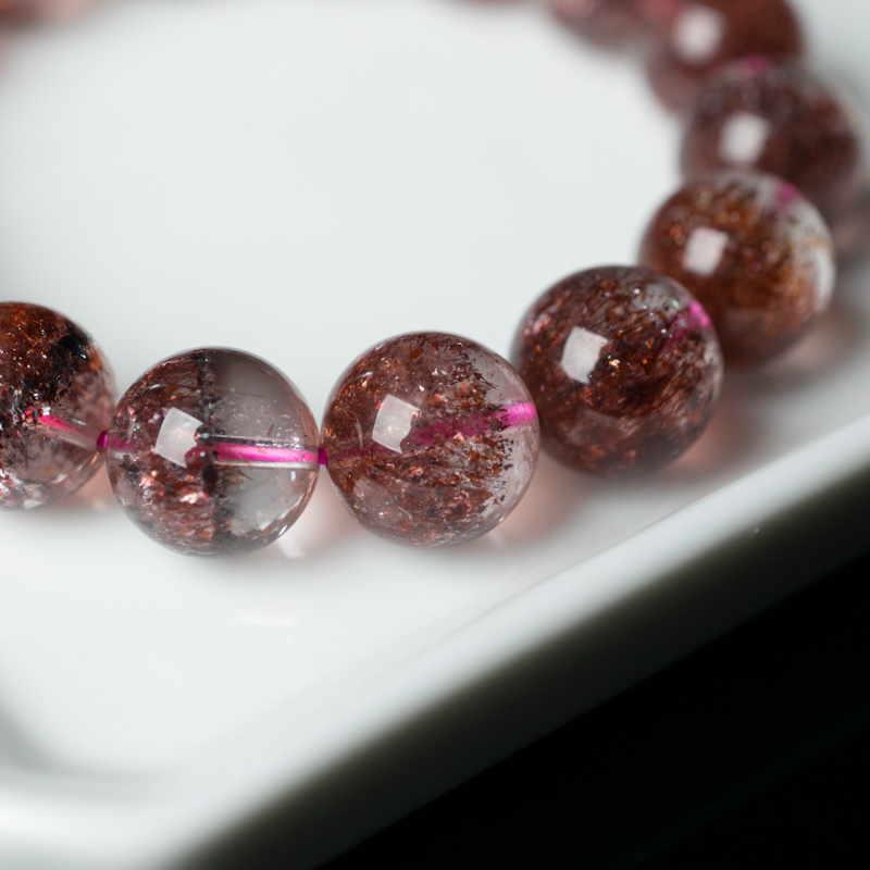 草莓晶单圈手串-红掌柜