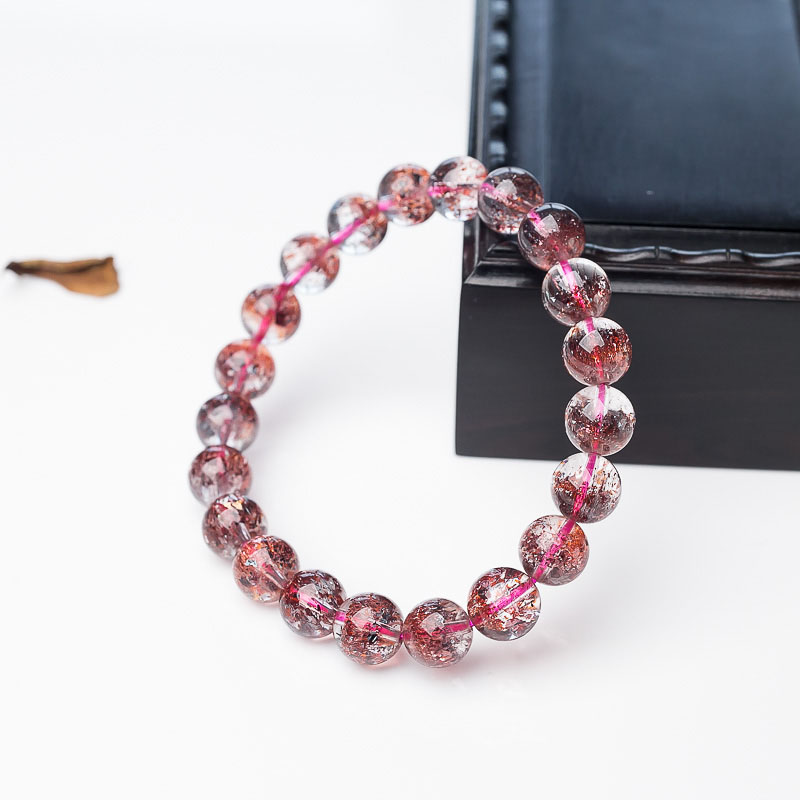 金草莓晶单圈手串-红掌柜