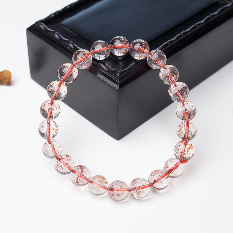 8.5mm金草莓晶单圈手串-红掌柜