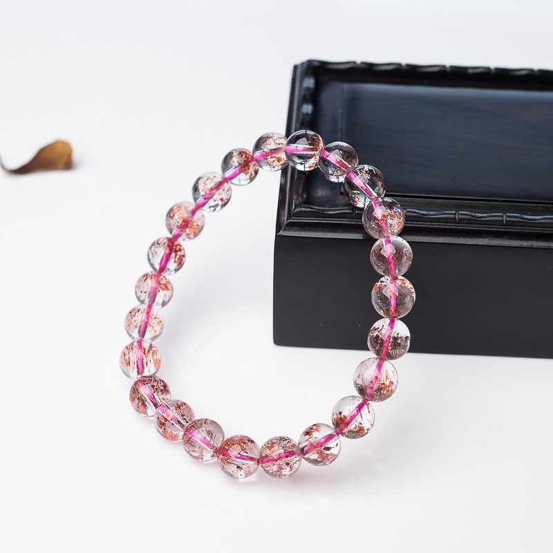 金草莓晶单圈手串-红掌柜