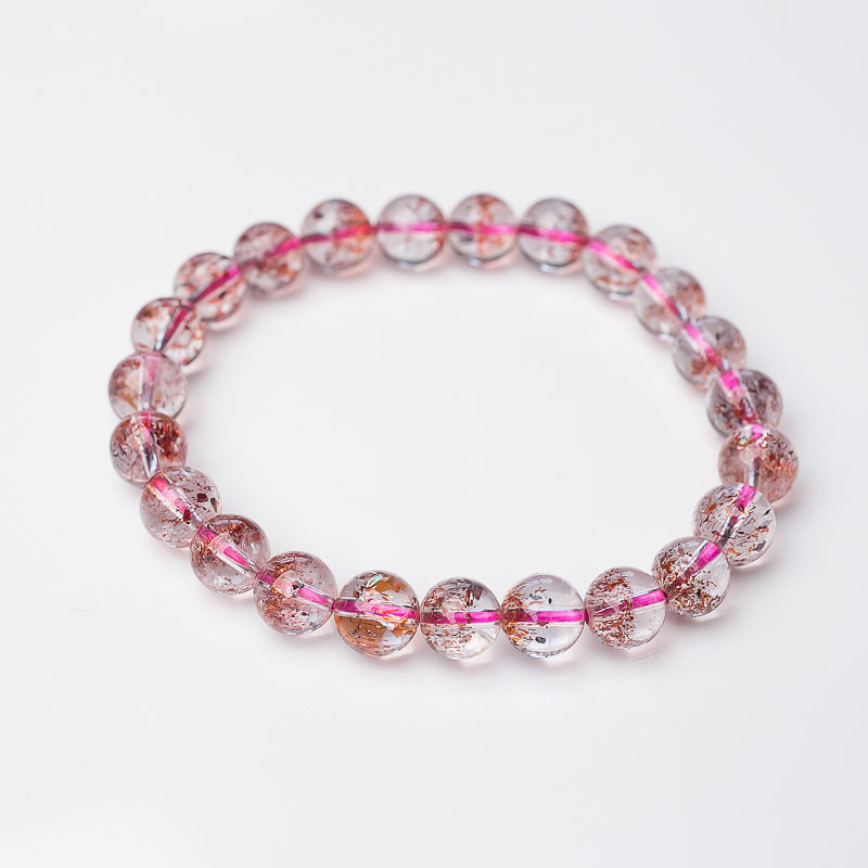 金草莓晶单圈手串-红掌柜